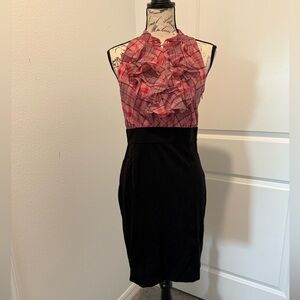 Vintage INC Concepts Plaid Sleeveless Ruffle Blouse Dress w/Empire Waist Accent